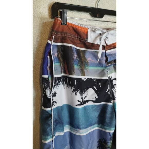 Corona Extra Beer Multicolor Palm Trees Hawaiian Board Shorts Swim Shorts (36) - Picture 4 of 9